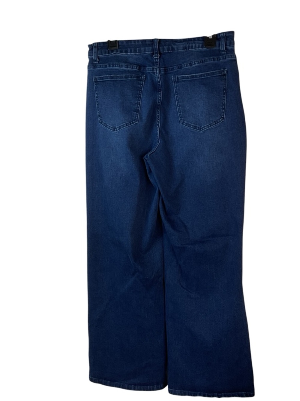 High-Waist Wide-Leg Jeans - Dark Blue Size L (12-14) - Picture 4 of 6